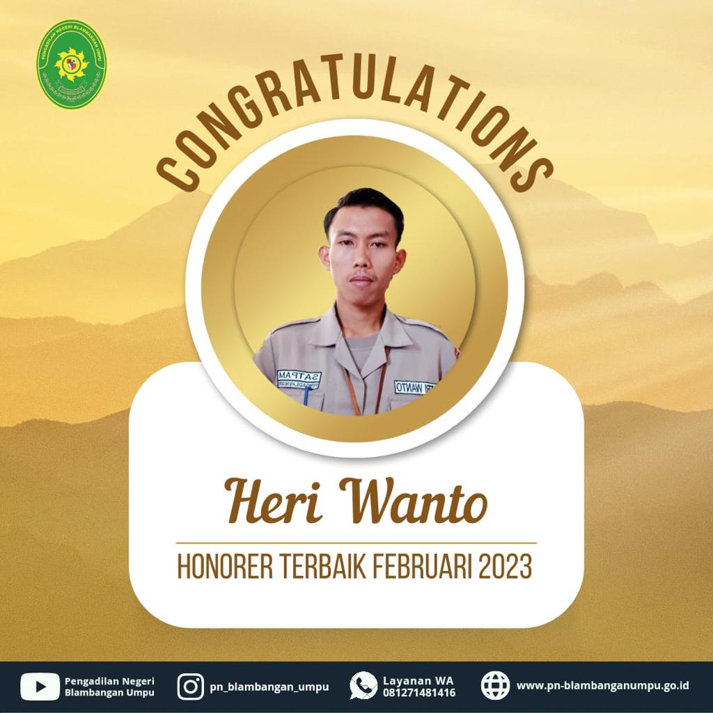 Honorer terbaik maret 2023