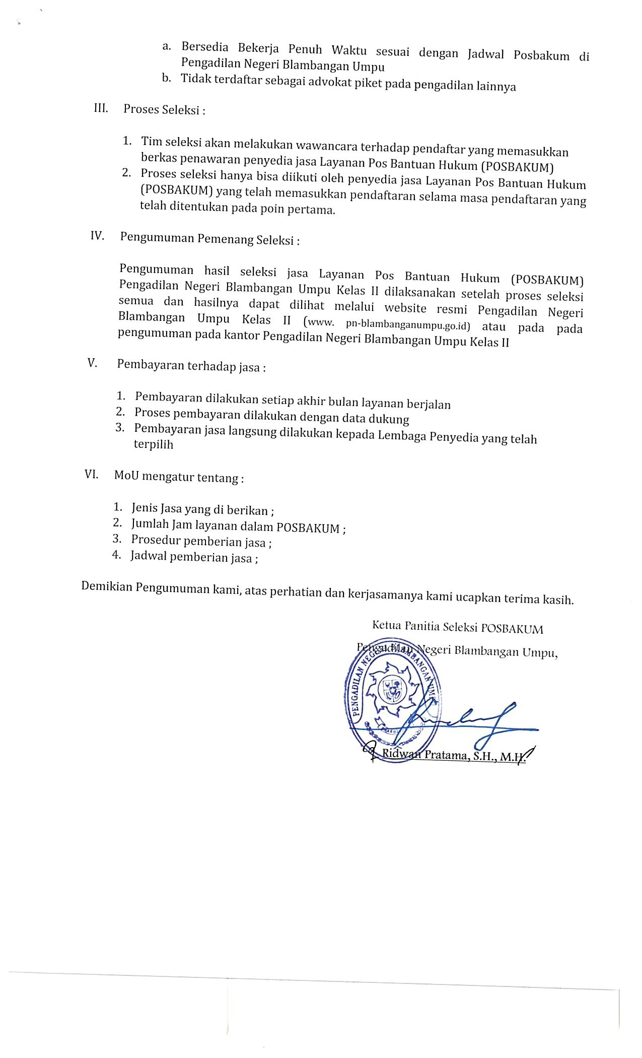 lelang pos bakum12